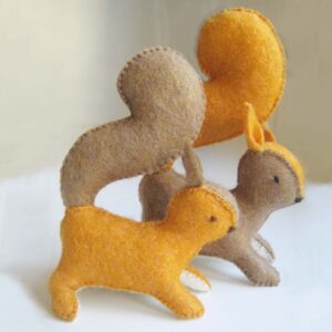 Felt and Soul - mókus gyapjúfilc figura